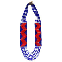 Chang motif traditional bead woven necklace - Ethnic Inspiration